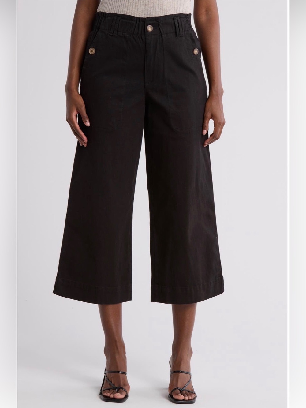 Wide-Leg Black Bottoms - Democracy